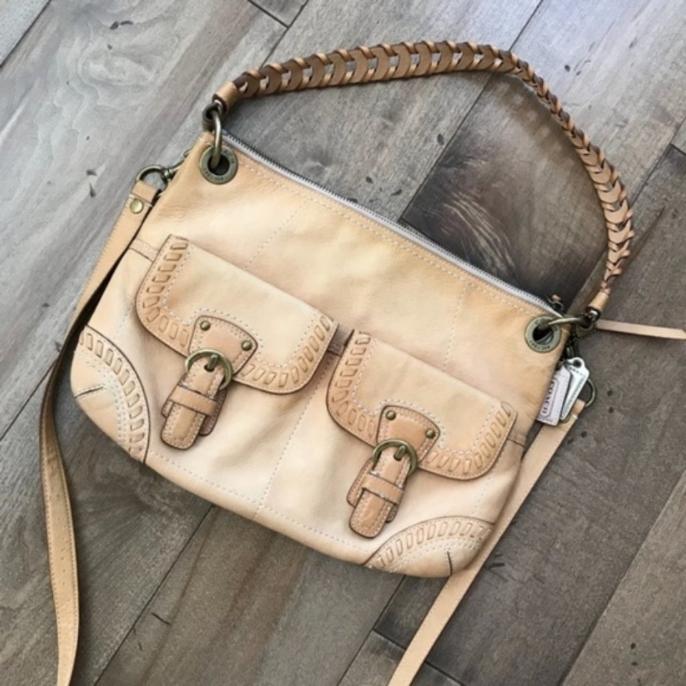Coach Poppy Vachetta Whipstitch Leather Crossbody - Picture 2 of 8